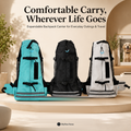 PawCarry expandable backpack carrier in Green, Black, and White