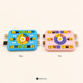 PawPuzzle treat-dispensing IQ puzzle toy in Blue and Pink