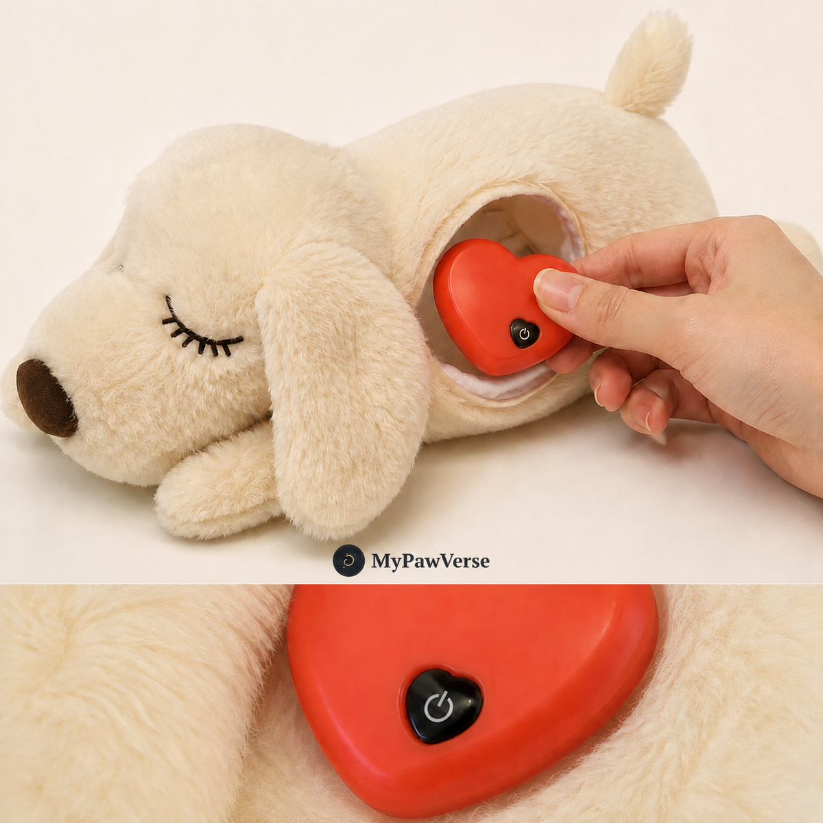Heartbeat plush module compartment
