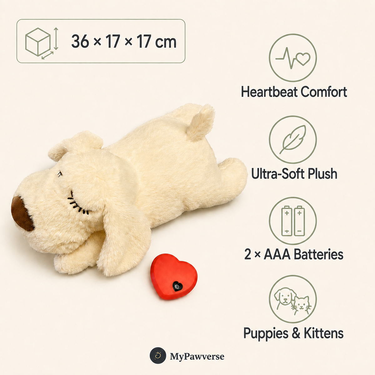 Heartbeat plush specifications