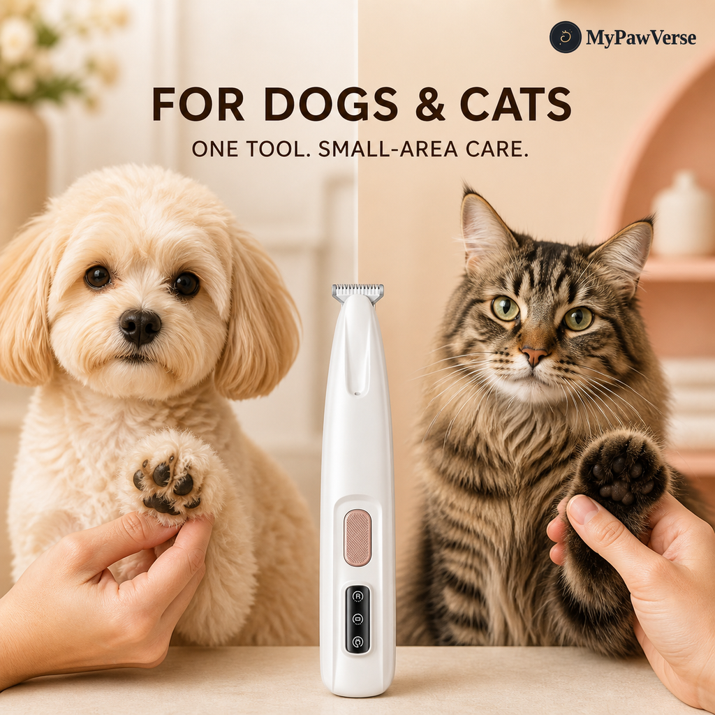 PawLume small-area grooming tool for dogs and cats